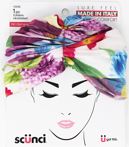 Scunci Made in Italy Luxe Feel Seamless Comfort No Damage Turban Headwrap, 1 CT - Click Image to Close